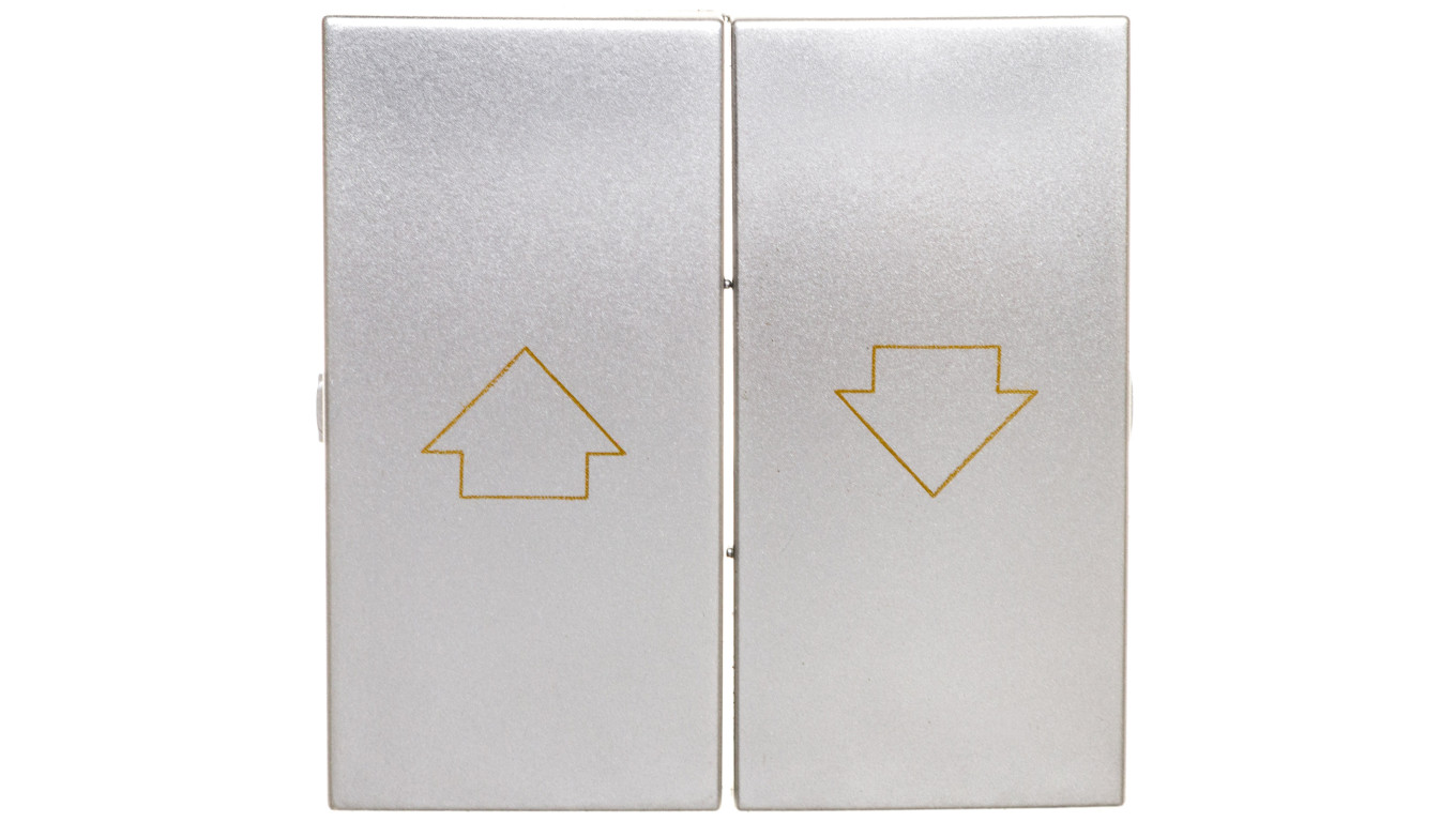 Simon 54 Klawisz do przycisku żaluzjowego SZP1M srebrny mat DKZP1/43