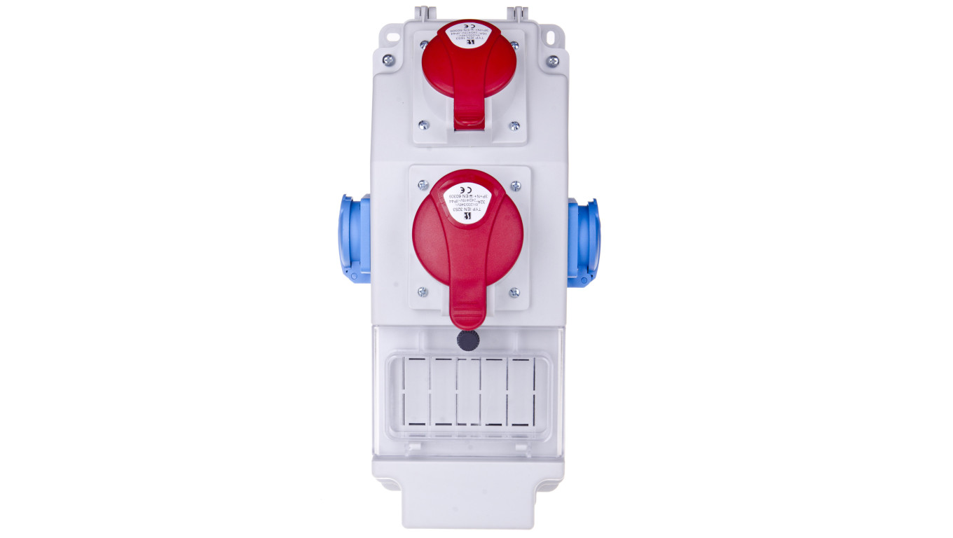 Rozdzielnica budowlana 5P/32A 5P/16A 2x2P+Z 5 modułów ROS 5X-15