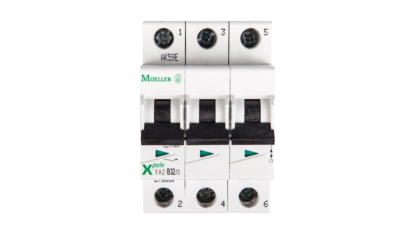 Wyłącznik nadprądowy 3P B 32A 15kA AC FAZ B32/3 278850
