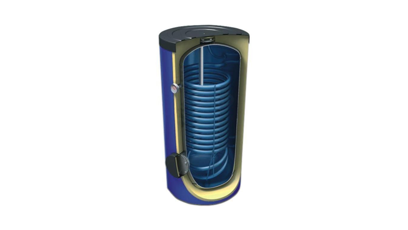 Pionowy ogrzewacz wody z jedna wezownica MAXI 1,9m2 - 200L 26.200SE