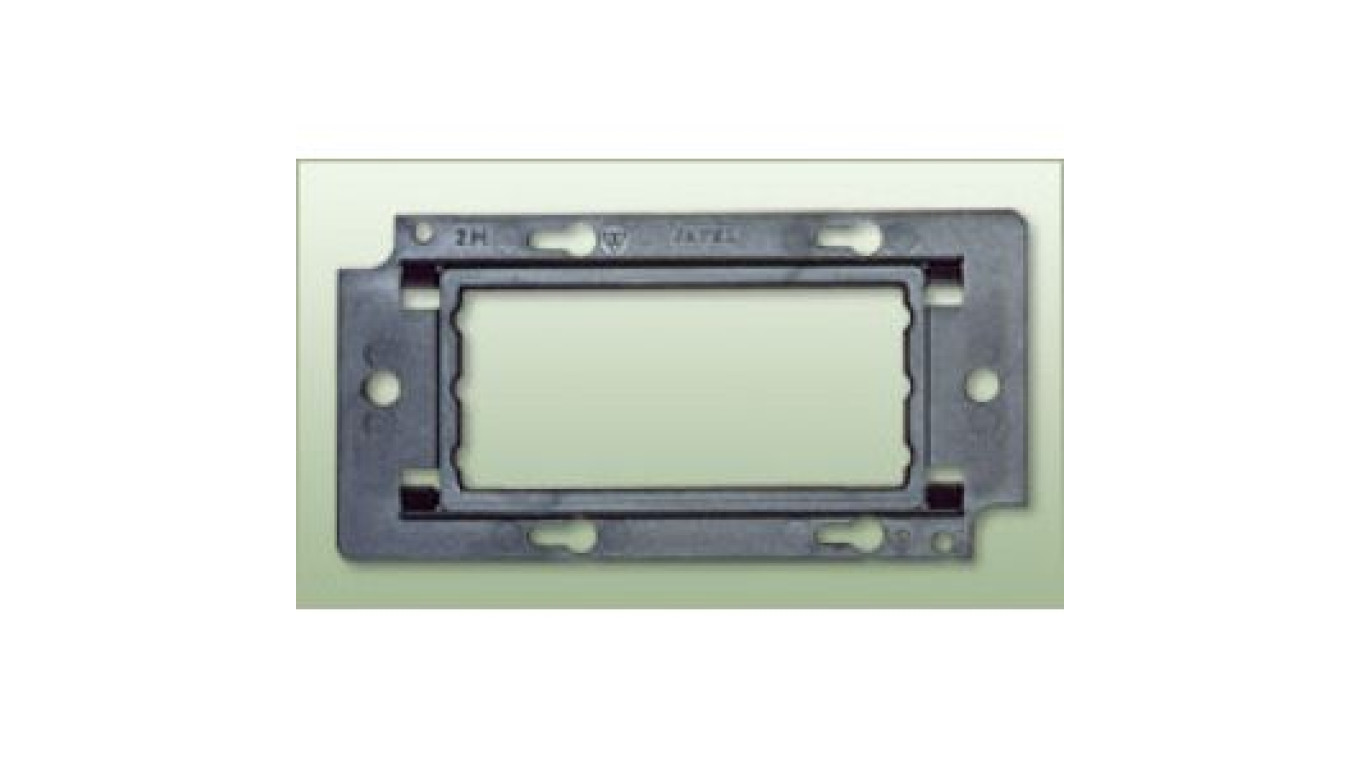 Support 2M czteromodułowy 138x71x11,7mm czarny JL-04-S2M-1