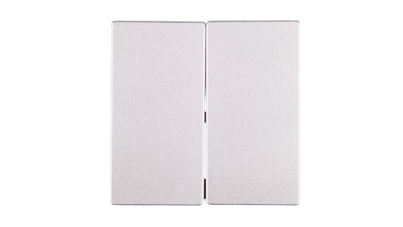 Merten System M Klawisz podwójny aluminium MTN433560