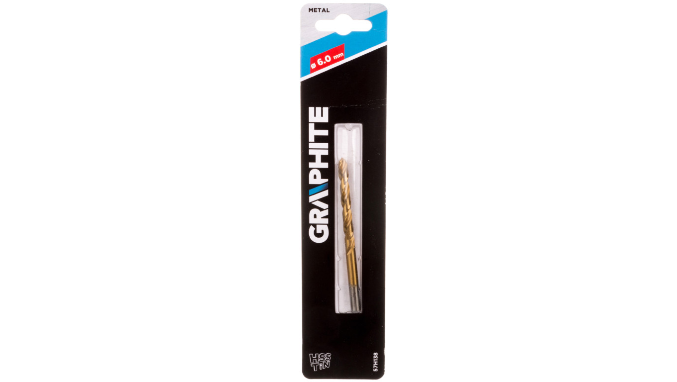 Wiertło do metalu HSS-TiN, 6.0 mm