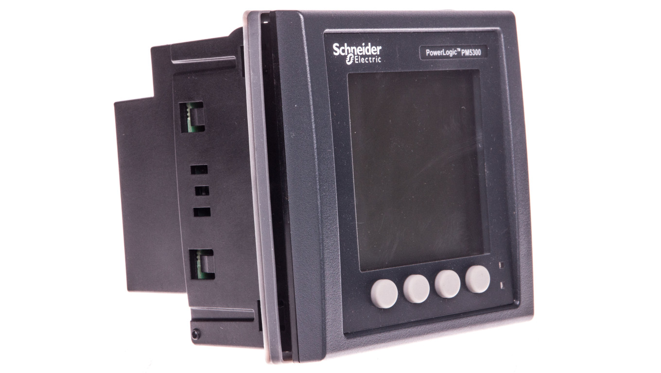 Miernik parametrów sieci (U, I, P, Q, f, PF, E) 5/1A przekładnik 100-415V AC Ethernet tablicowy 96x96mm METSEPM5320