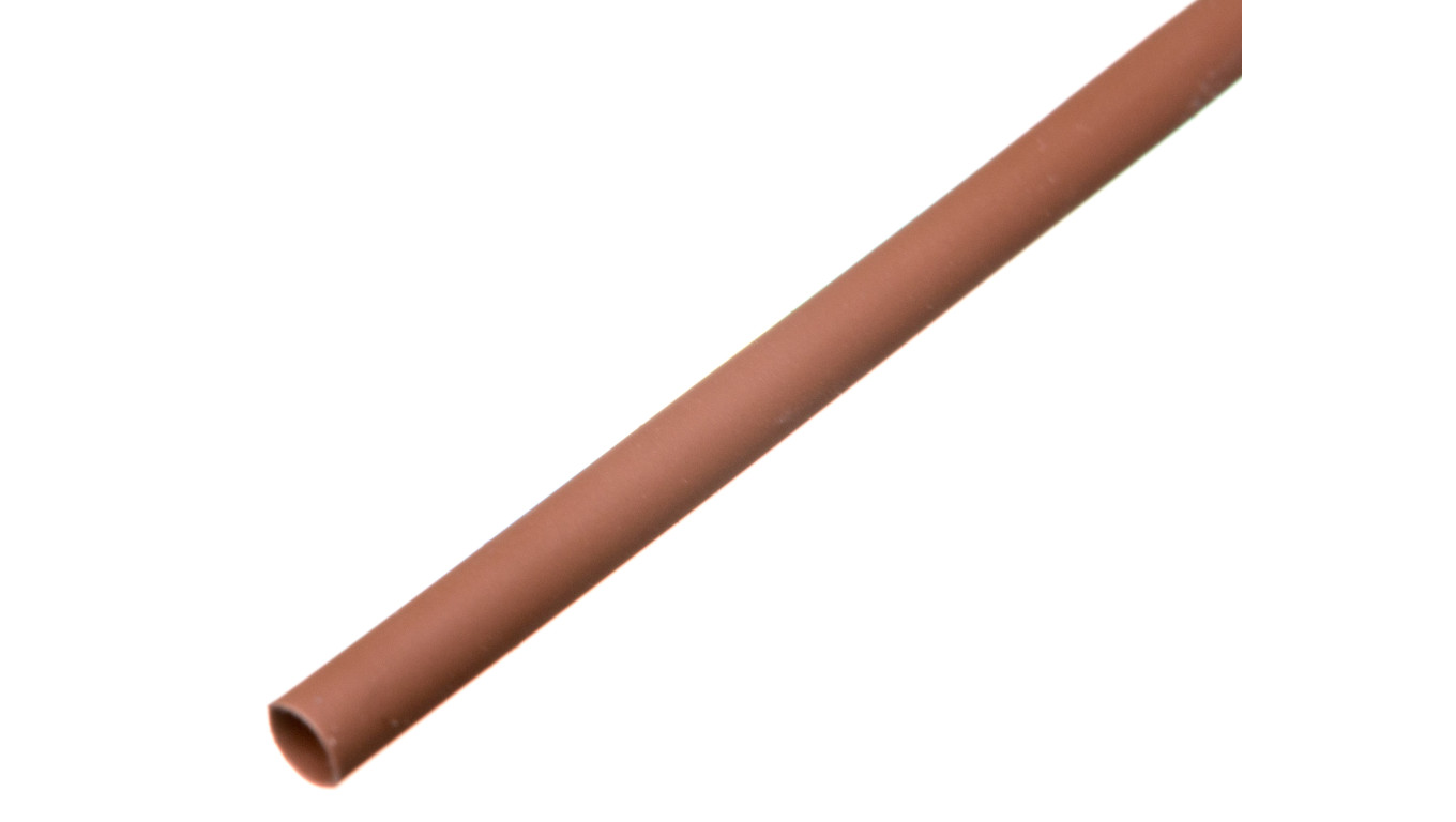 Rura termokurczliwa cienkościenna, odcinki 1m (100 szt.), CR 2,4/1,2 brązowa, 427516