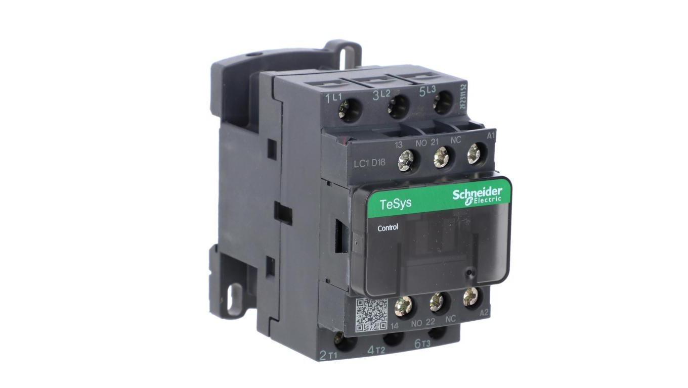 TeSys Deca Stycznik mocy 18A 3P 400V AC 1Z 1R LC1D18V7