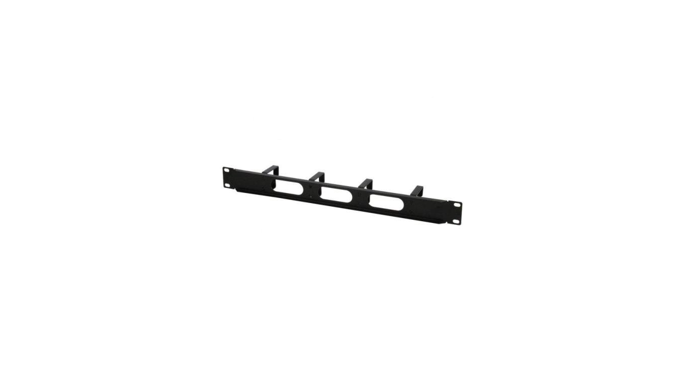 Organizer kabli 1U do szaf rack 19, 4x48mm, czarny