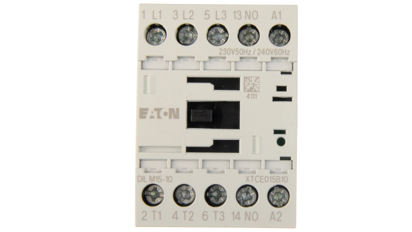 Stycznik mocy 15A 3P 230V AC 1Z 0R DILM15-10 (230V50HZ,240V60HZ) 290058