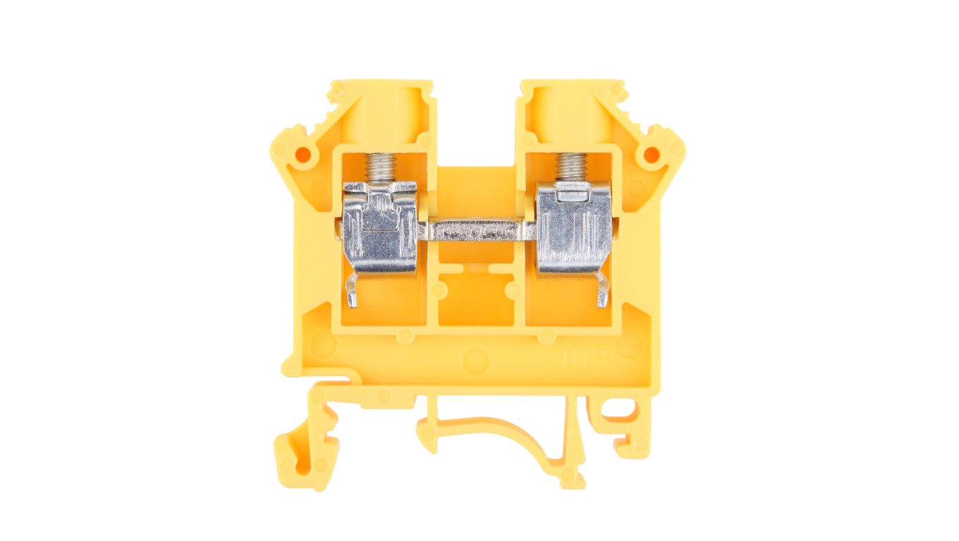 Złączka szynowa 2-przewodowa 10mm2 żółta NOWA ZSG 1-10.0Nz 11521314