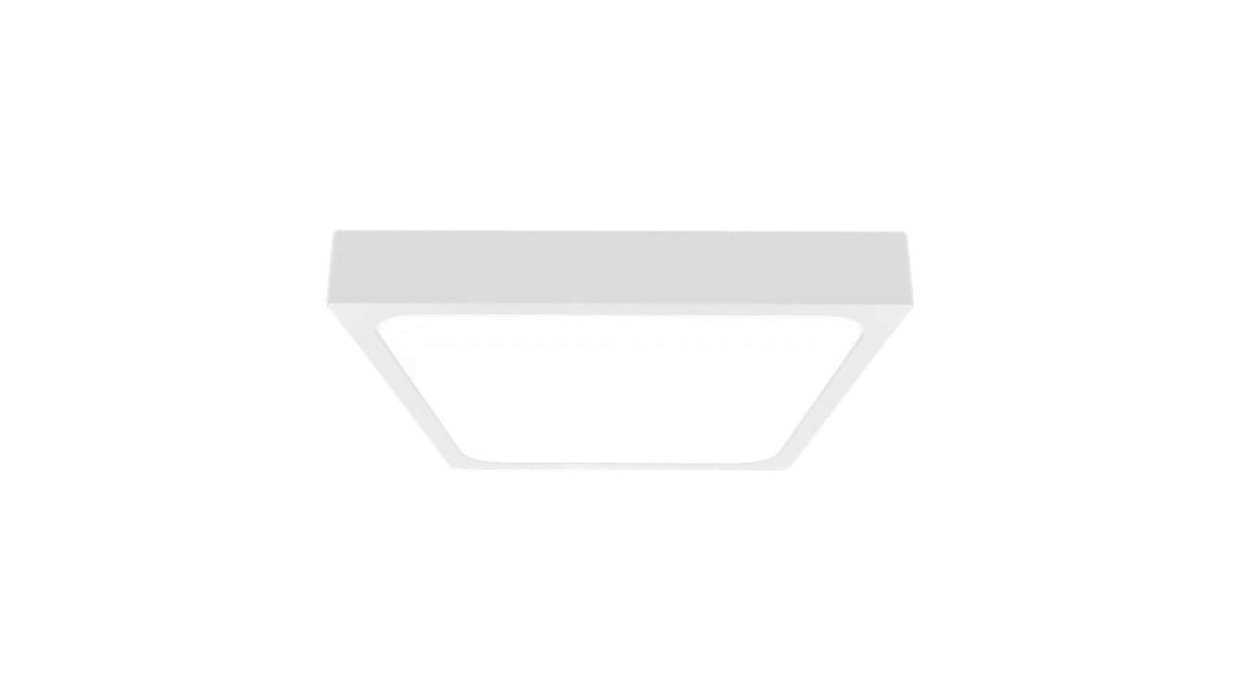 Plafoniera LED 18W 1800lm 4000K IP44 Kwadrat fi225 Mleczny Biała Ramka 7625