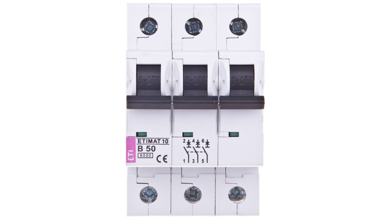 Wyłącznik nadprądowy 3P B 50A 6kA AC ETIMAT10 002125721