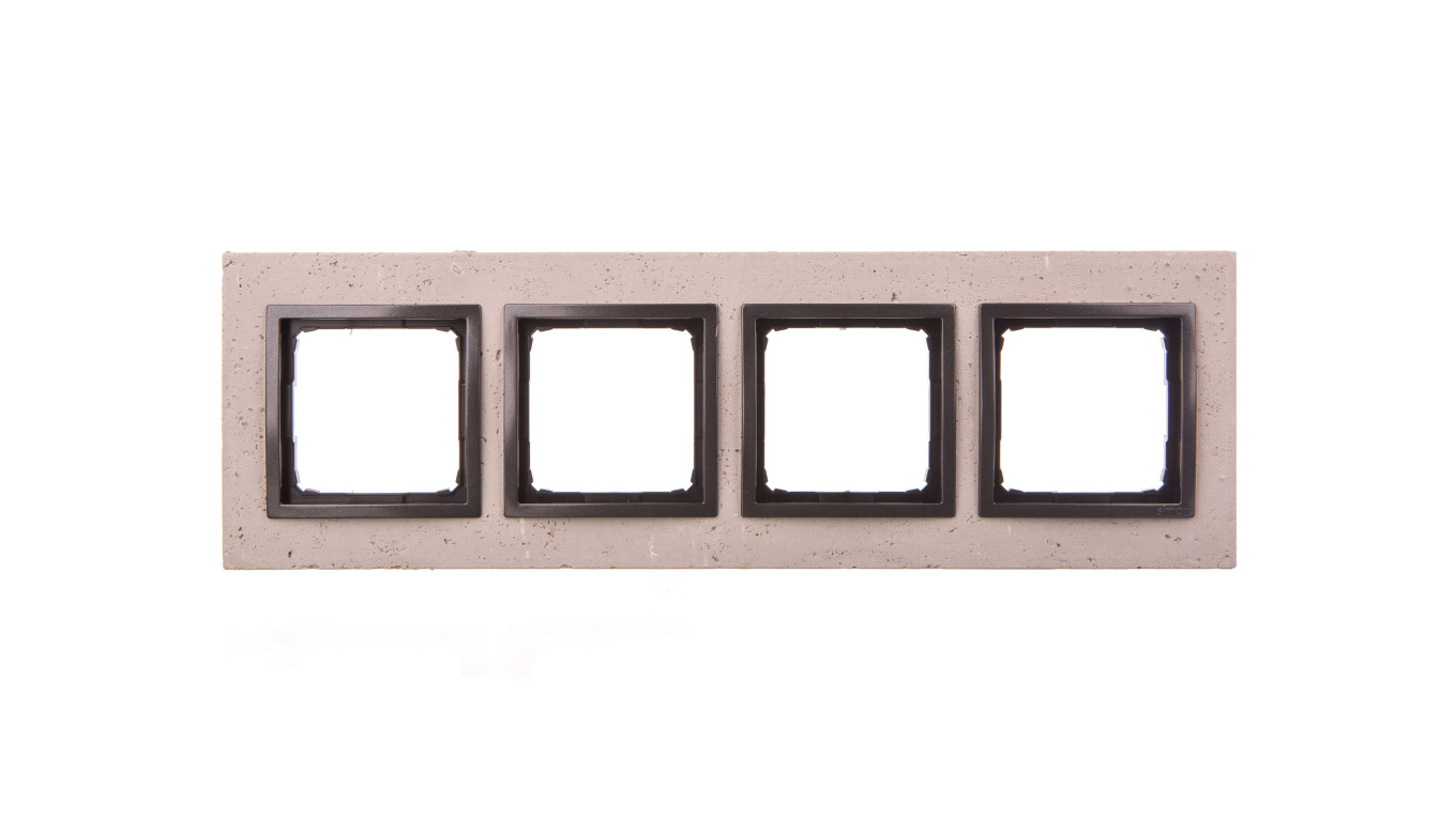 Simon 54 Nature Ramka poczwórna beton - FUNDA MENTE DRN4/93