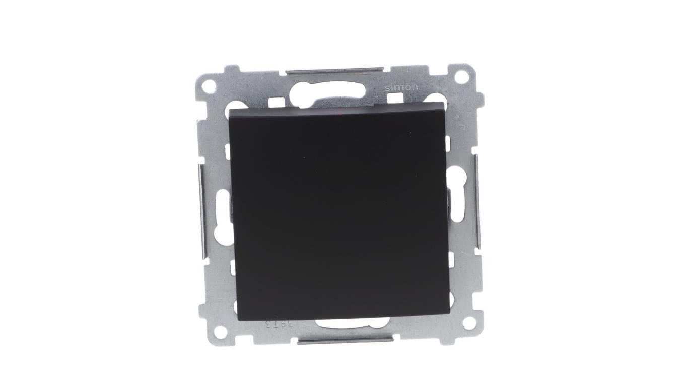 Simon 54 Łącznik jednobiegunowy (moduł) 10AX 250V szybkozłącza, czarny mat DW1.01/49