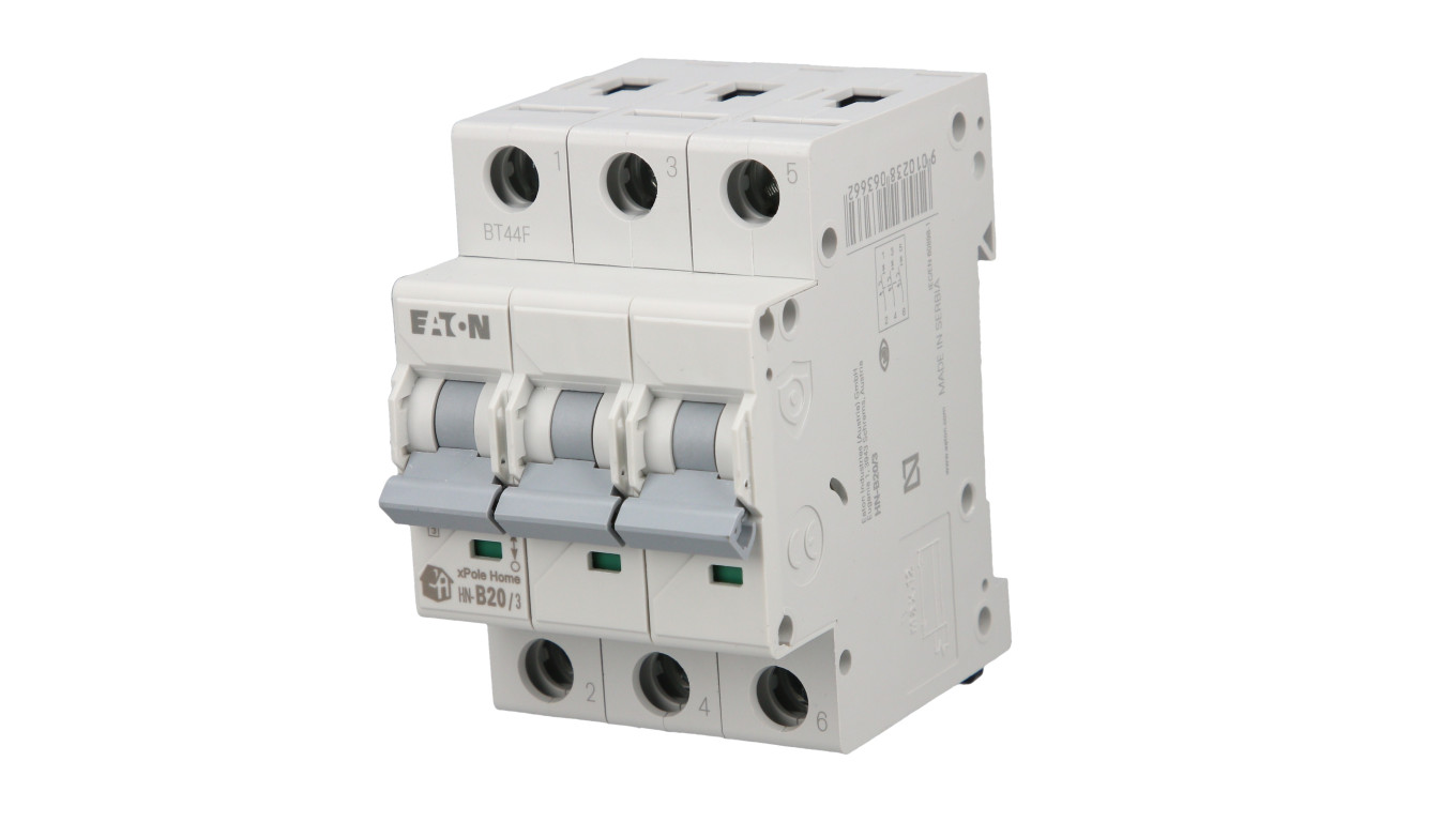 Wyłącznik nadprądowy 3P B 20A 6kA AC xPole Home HN-B20/3 194882