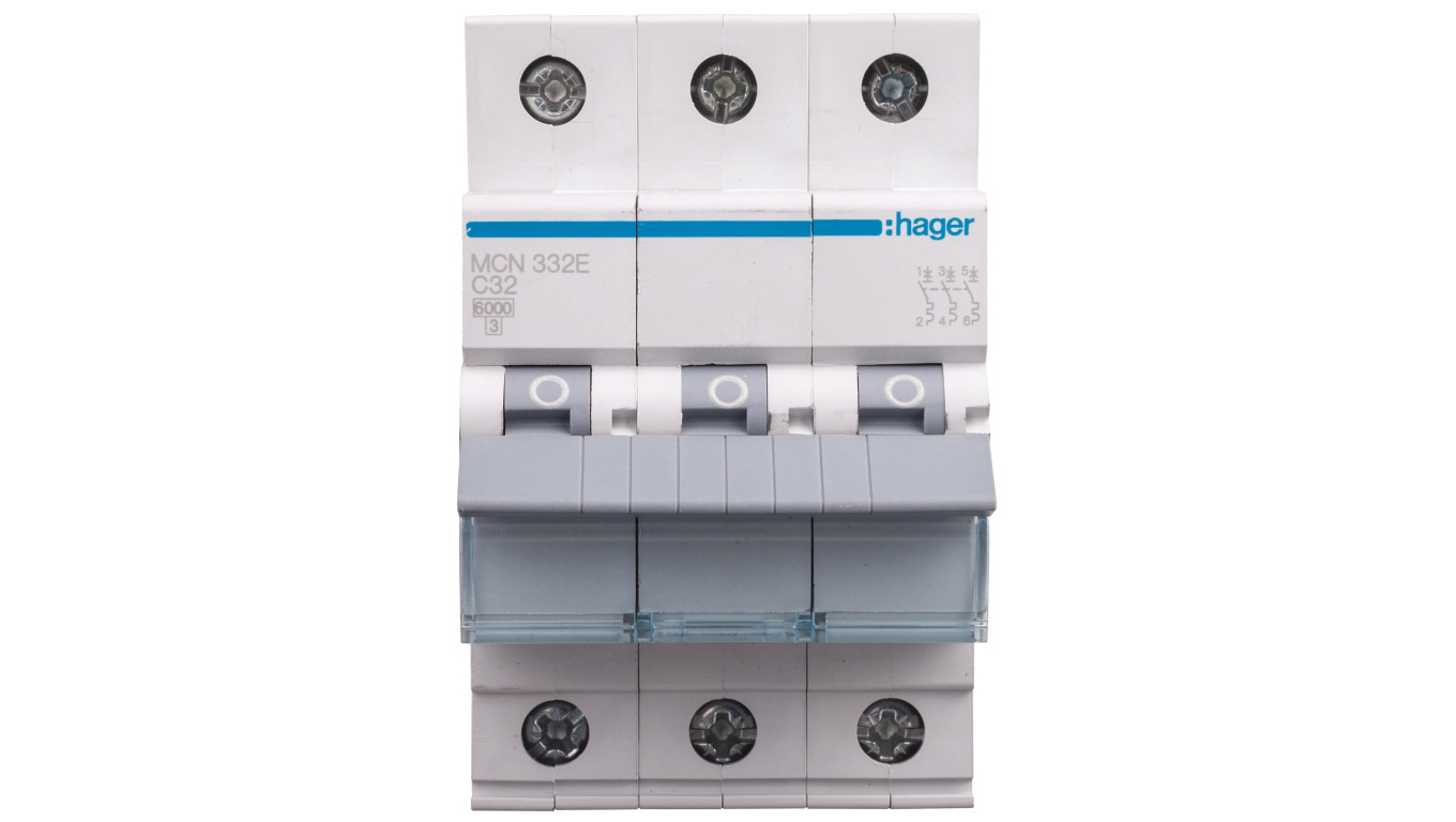 Wyłącznik nadprądowy 3P C 32A 6kA AC MCN332E
