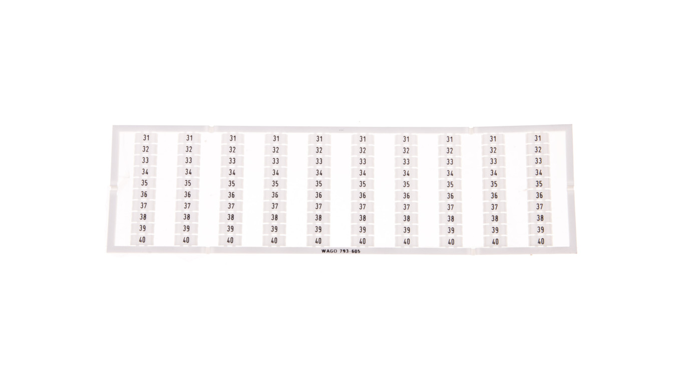 Oznaczniki WMB 10x 31-40 793-605 /5szt./