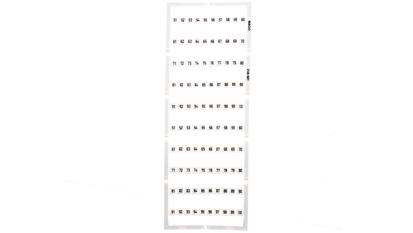 Oznaczniki Mini-WSB 2x 51-100 biały 248-507 /5szt./