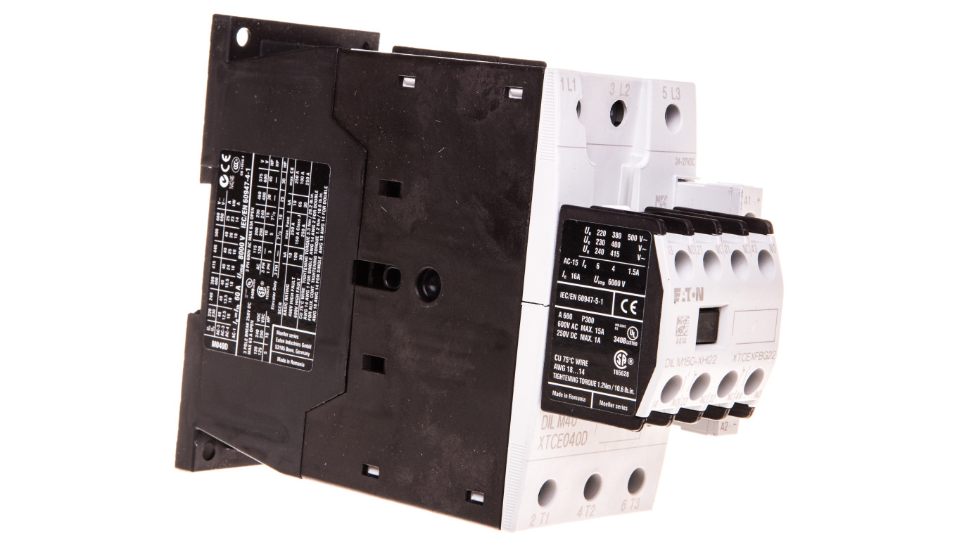 Stycznik mocy 40A 3P 24-27V DC 2Z 2R DILM40-22(RDC24) 277812