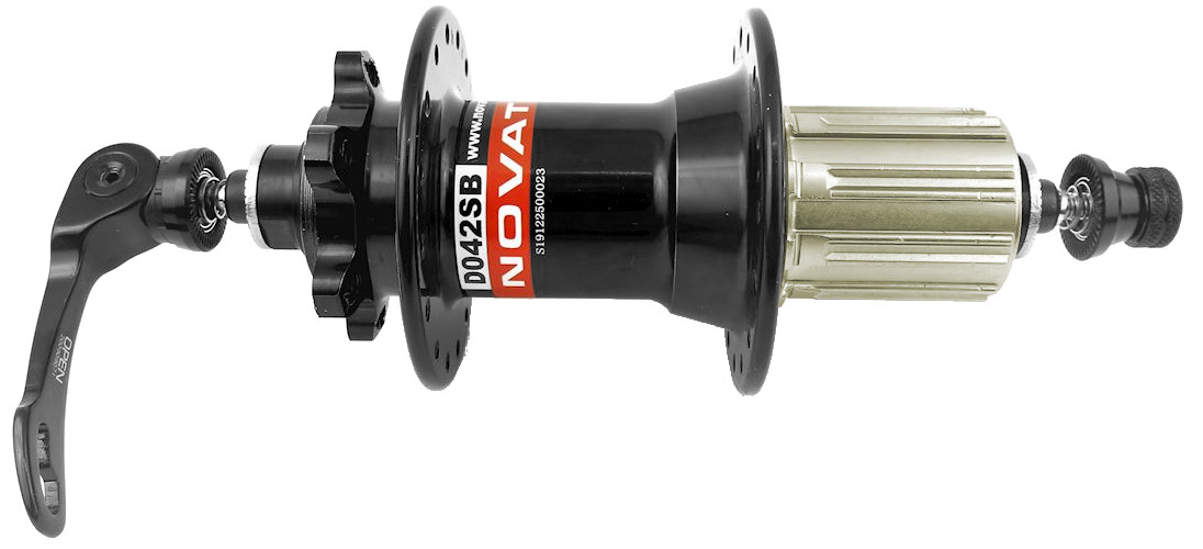 Piasta rowerowa tylna 8/11 czarna 32H MTB trekking Novatec D042SB maszynowe