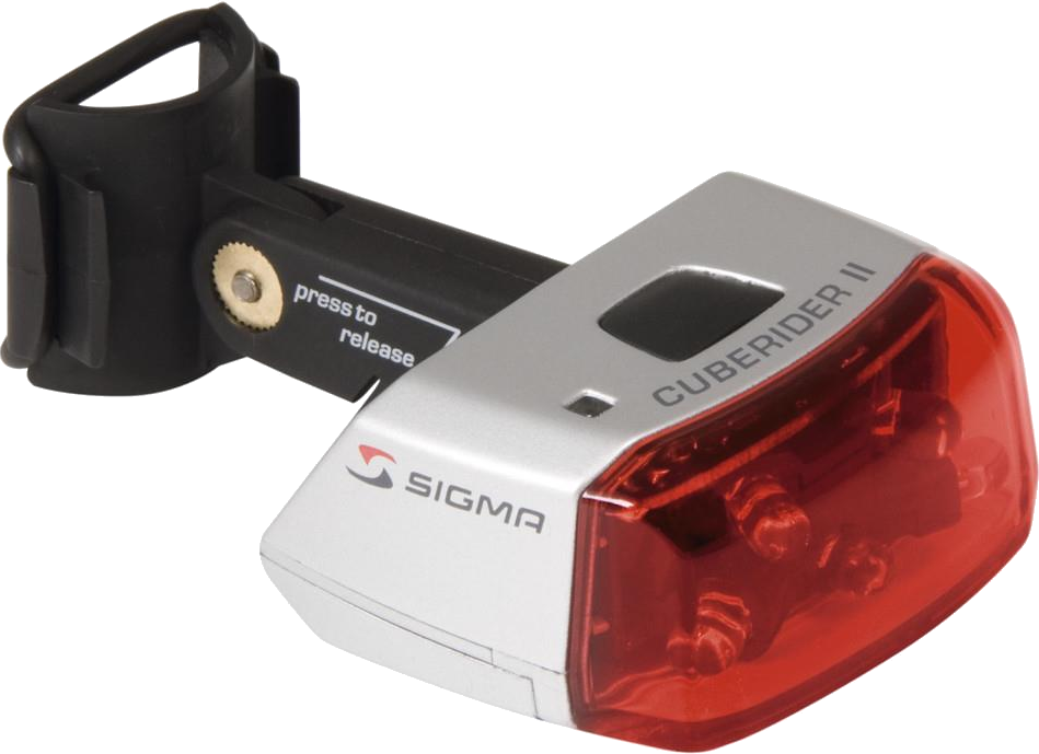 Lampka rowerowa tylna czerwona Sigma Cuberider II Red LED na sztycę RL700