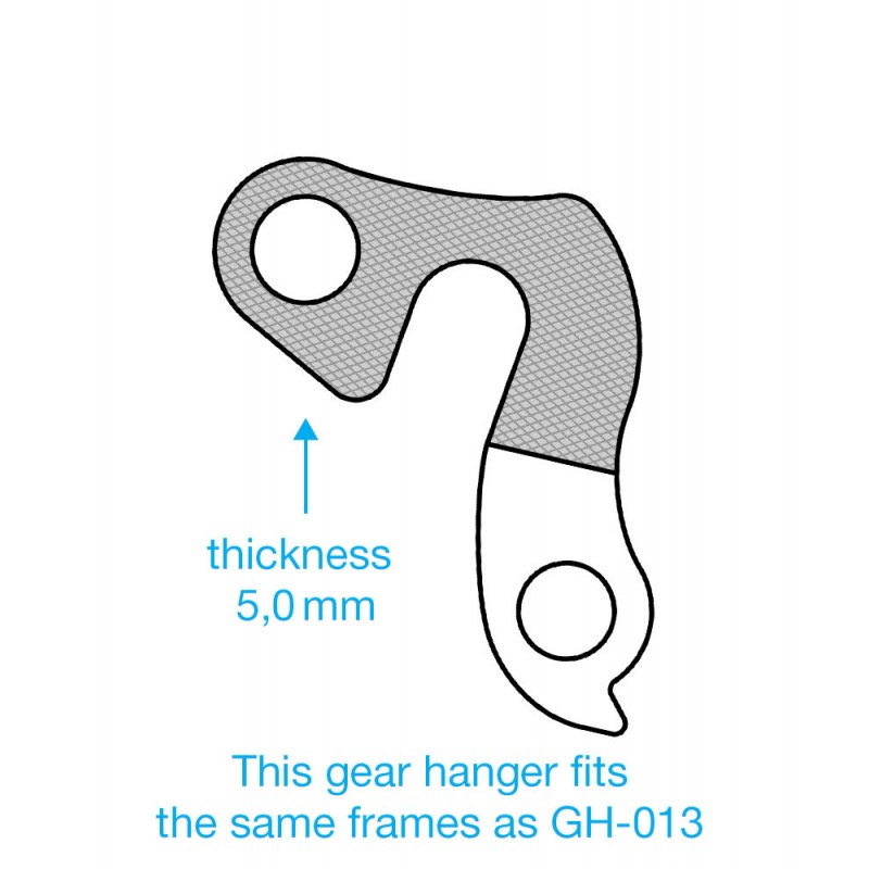 Hak przerzutki GW-5H GH-081 alu Centurion RedBull Norco Orbea Checker Pig