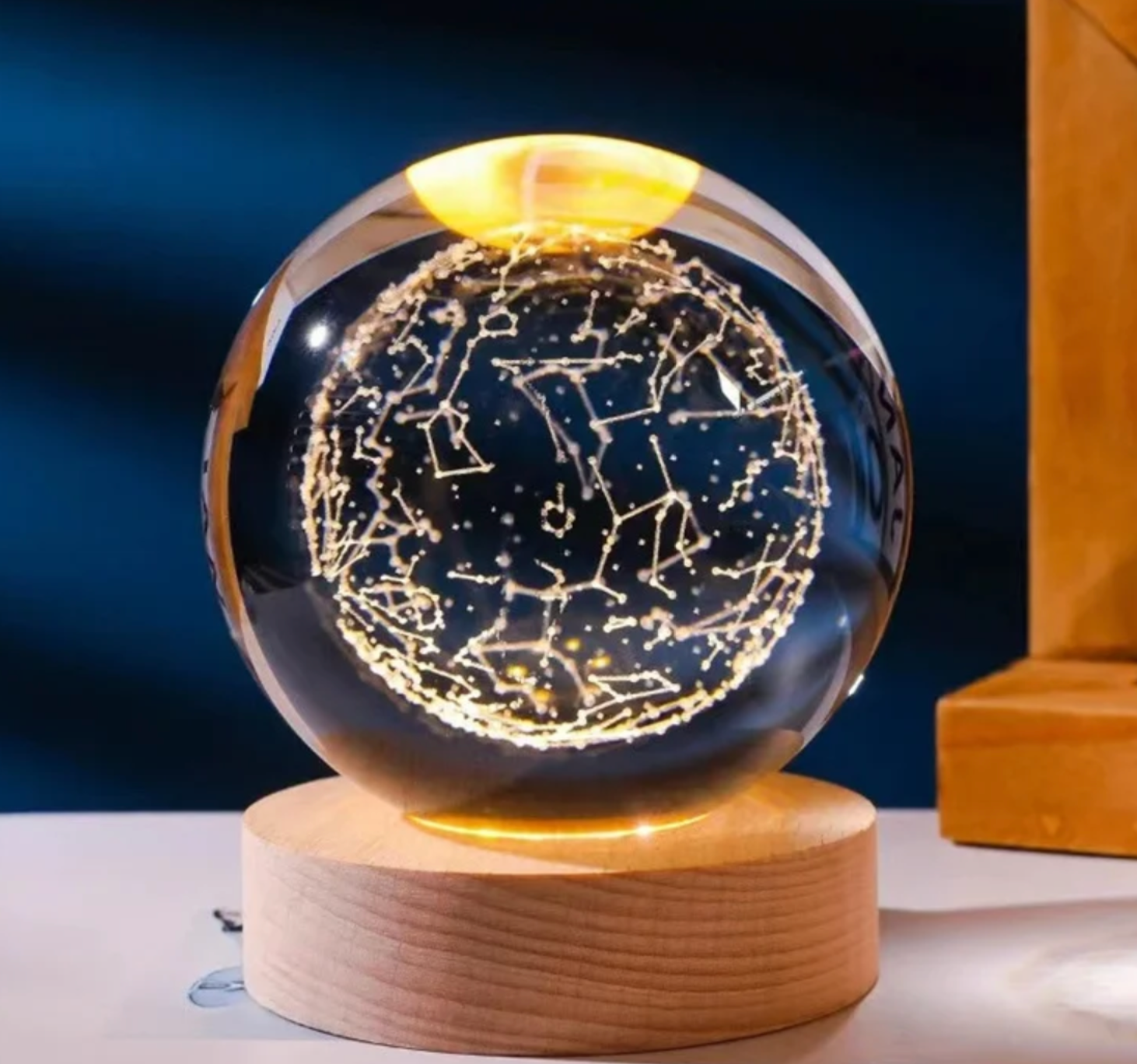 Lampka Nocna Dla Dzieci 3D, USB - Gwiazdozbiór