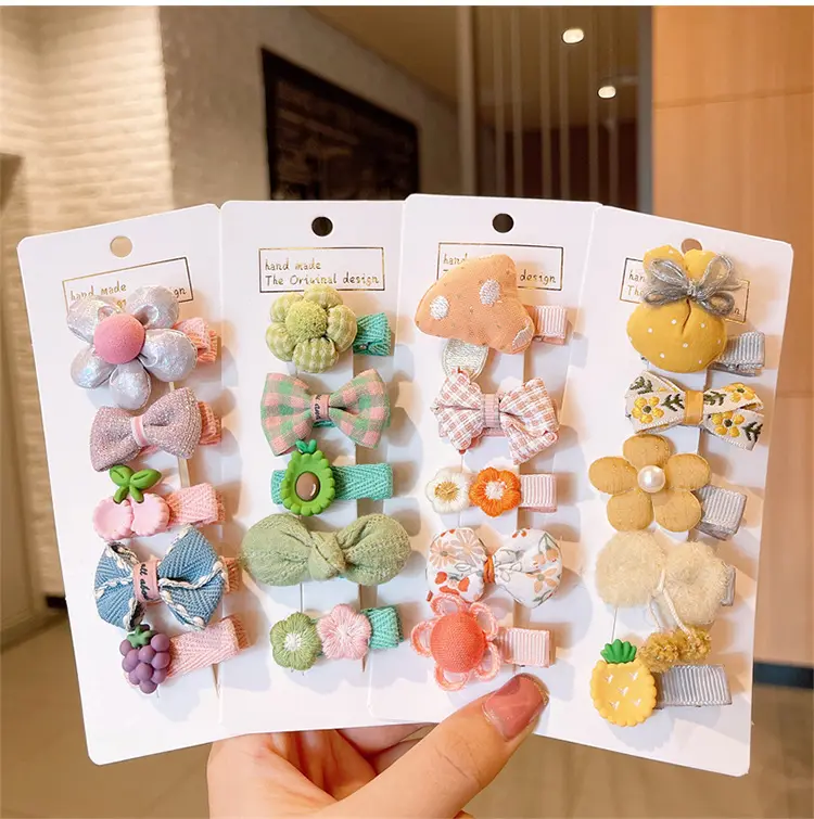 Zestaw Spinek do włosów Dziewczęcy Żółte 5 Sztuk typ XXXVI