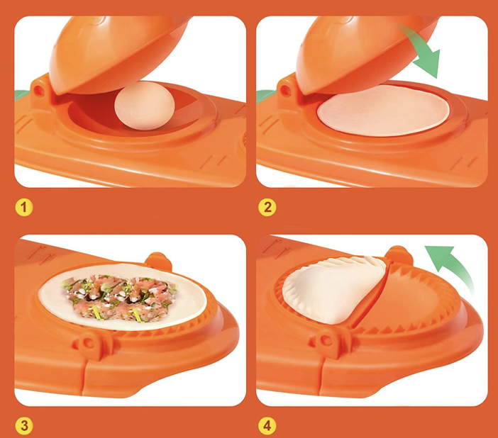 Forma, Maszynka do Lepienia Pierogów 2w1 - Żółta