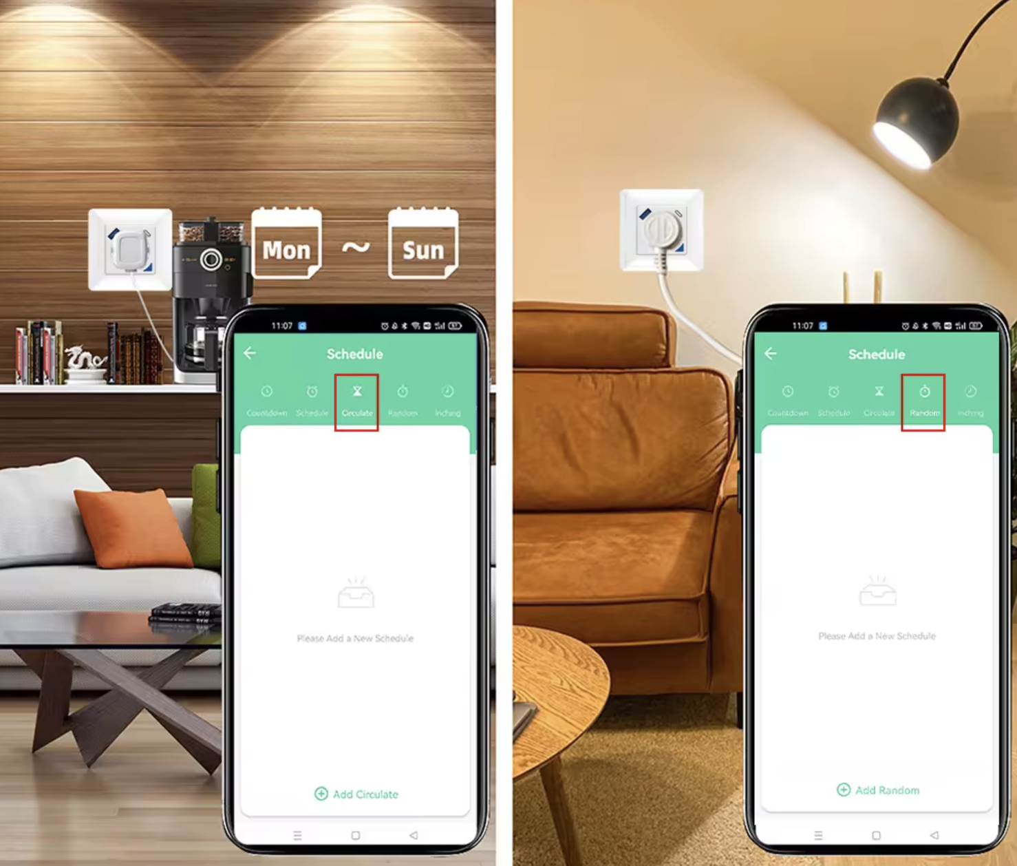 Gniazdko ścienne Kontakt USB USB-C 16A WiFi Tuya