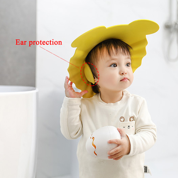 Daszek / Rondo Kąpielowe do Mycia Głowy Dzieci - Odcienie Żółtego