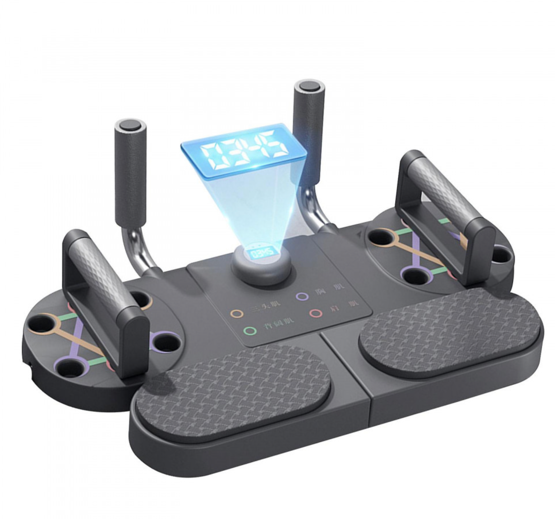 Wielofunkcyjna Deska Do Pompek, Push-Up + Gumy Oporowe