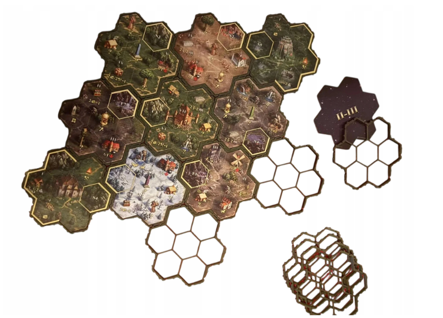 Heroes 3 -  Ramka / Podstawka Pod Kafle Terenu - 12 szt. Gra Planszowa