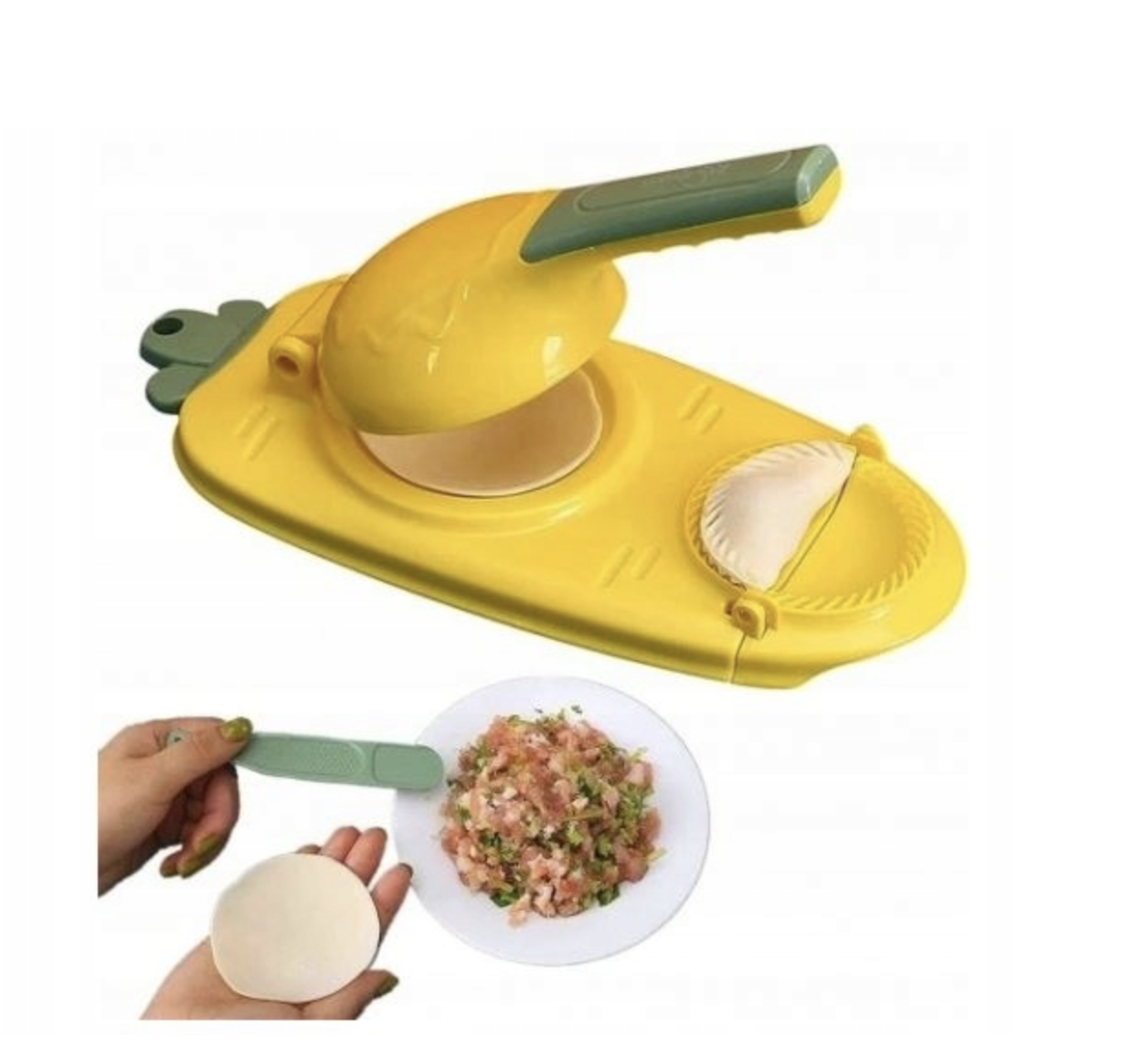 Forma, Maszynka do Lepienia Pierogów 2w1 - Żółta