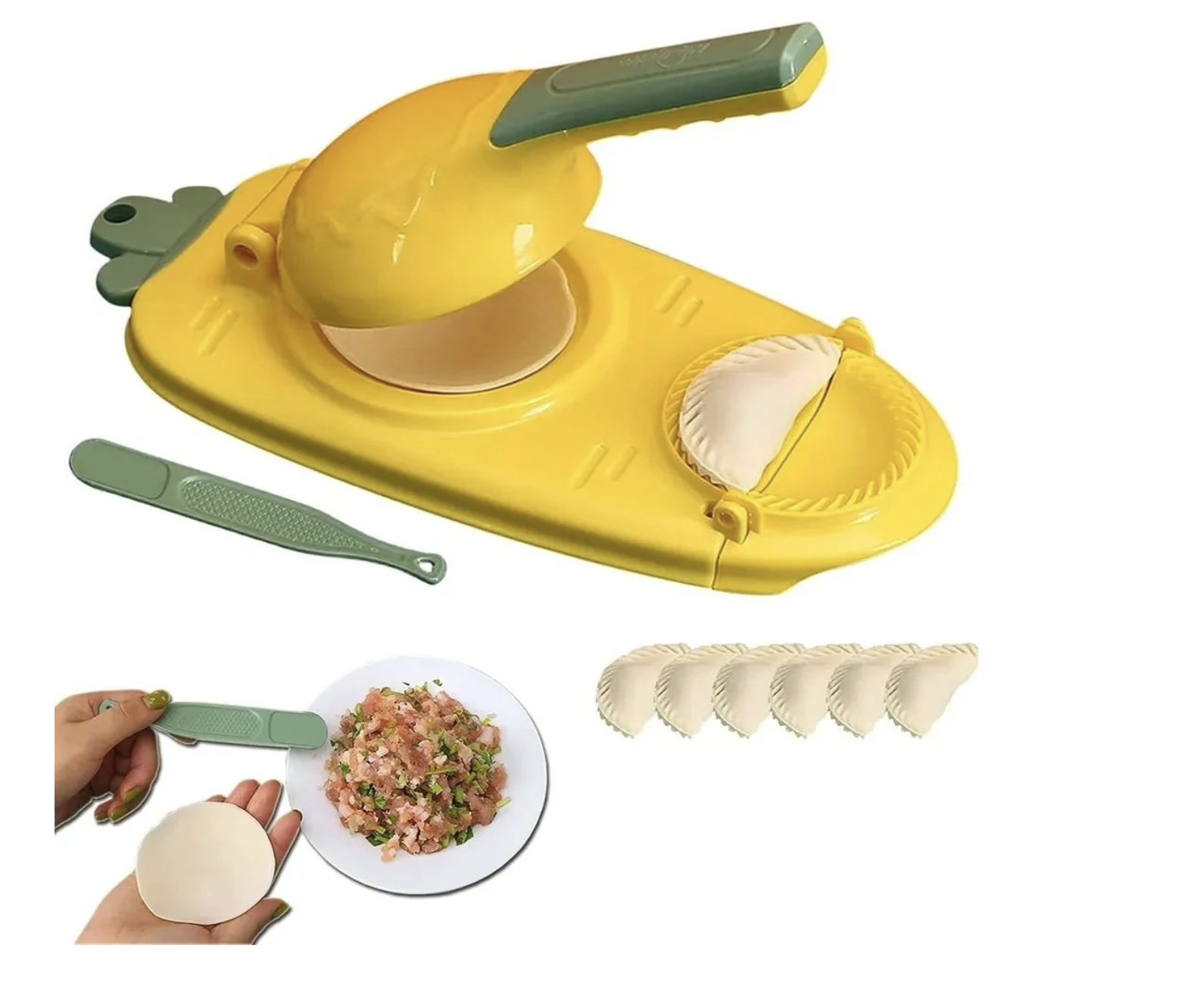 Forma, Maszynka do Lepienia Pierogów 2w1 - Żółta