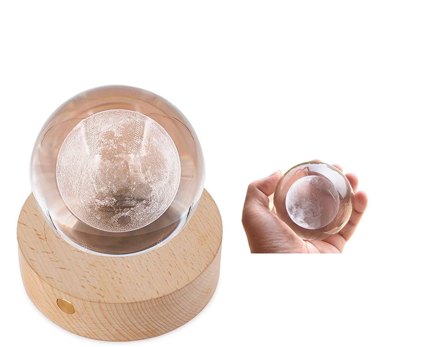 Lampka Nocna Dla Dzieci 3D, USB - Ziemia