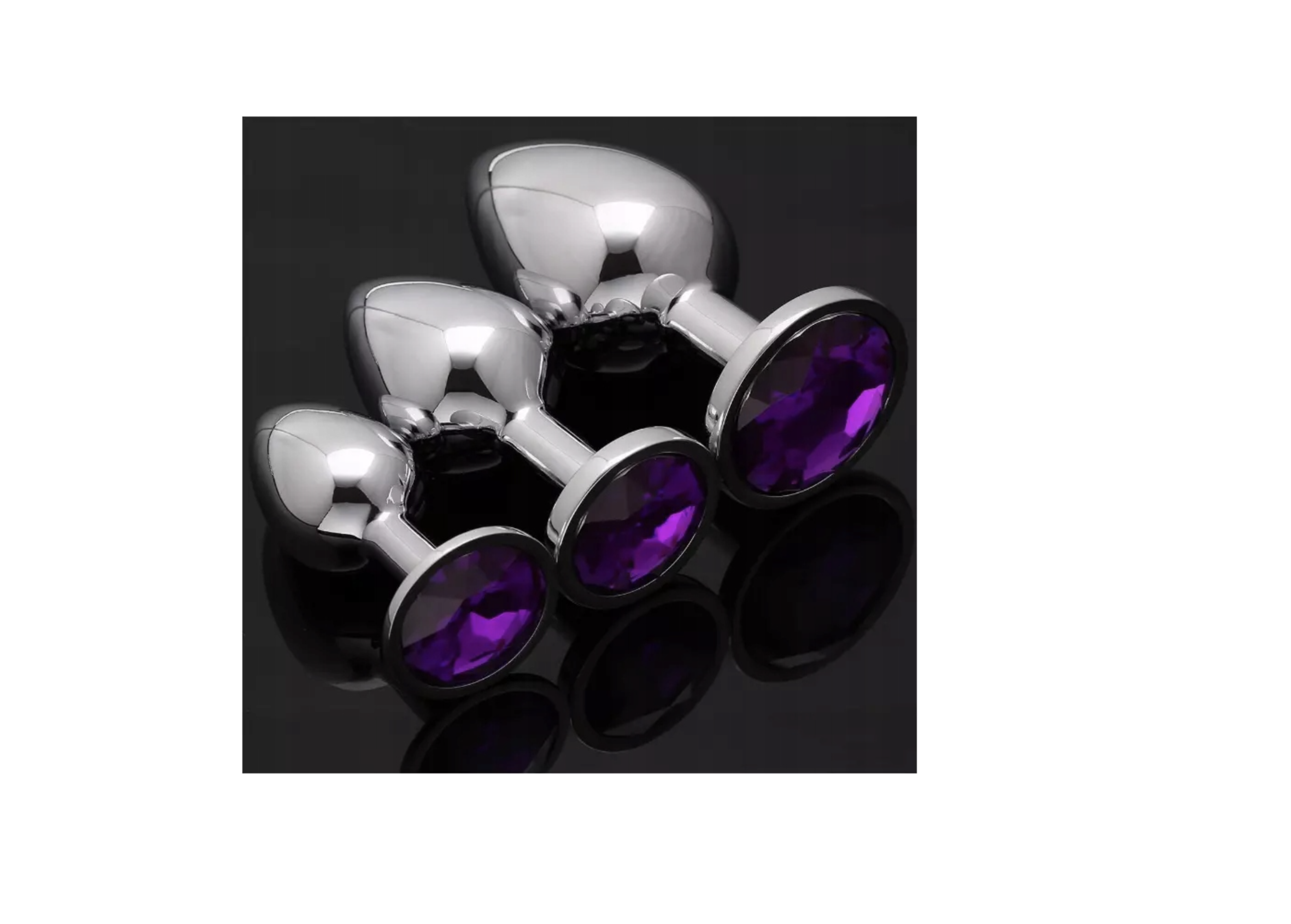 Korek Analny Stalowy Zestaw Korków Analnych S M L Anal Plug Gadżety 3 SZT