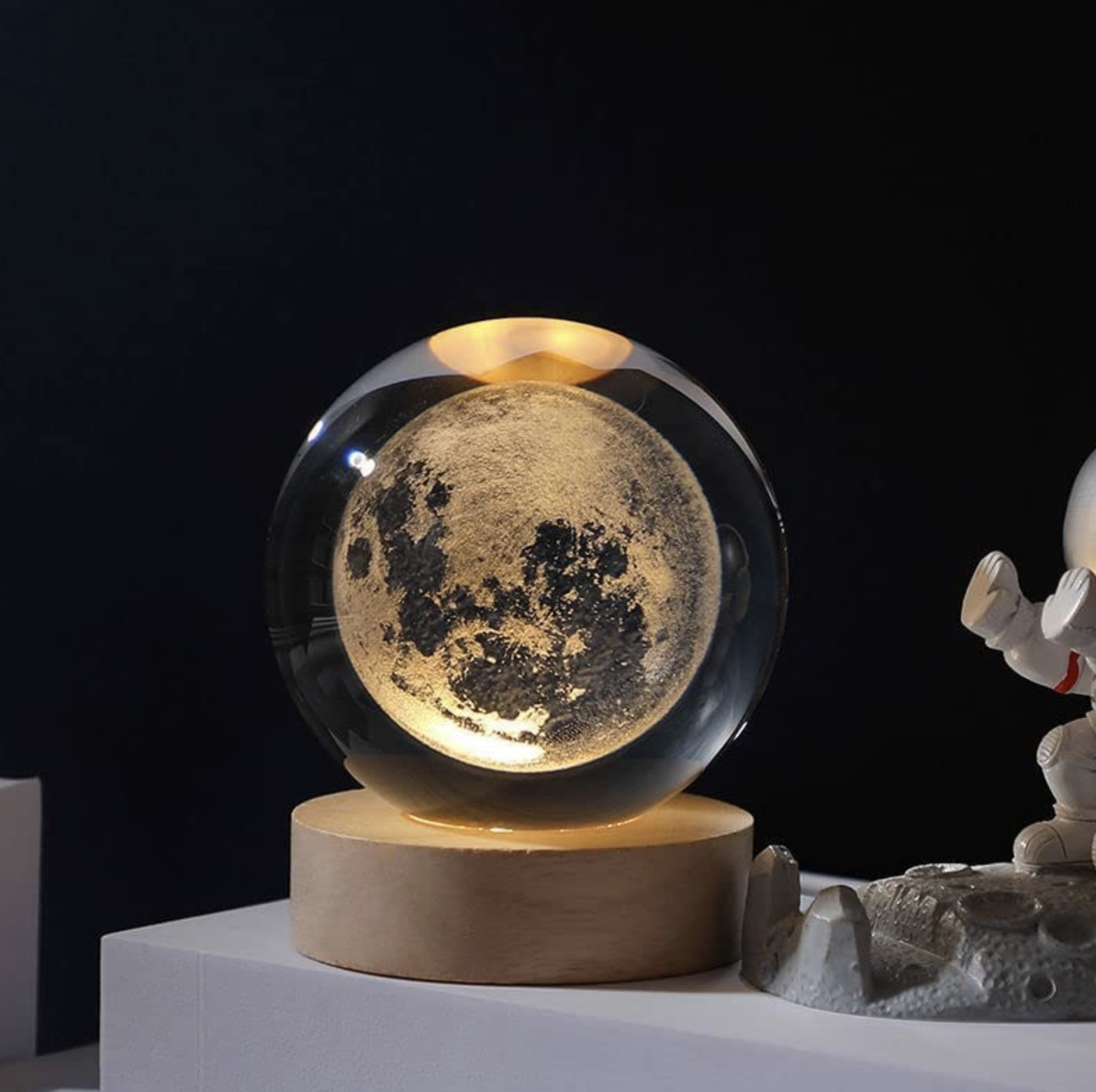 Lampka Nocna Dla Dzieci 3D, USB - Ziemia