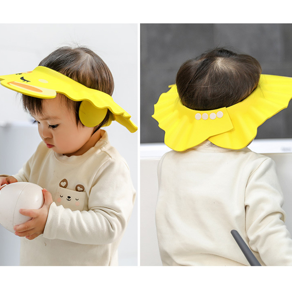 Daszek / Rondo Kąpielowe do Mycia Głowy Dzieci - Odcienie Żółtego