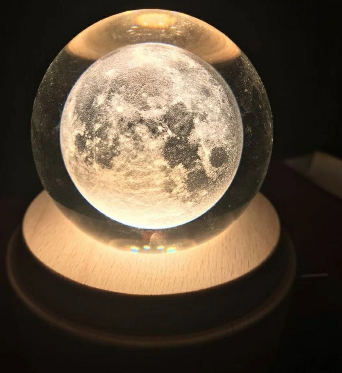 Lampka Nocna Dla Dzieci 3D, USB - Ziemia