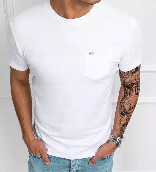 T-shirt męski bluzka koszulka basic męska flaga L