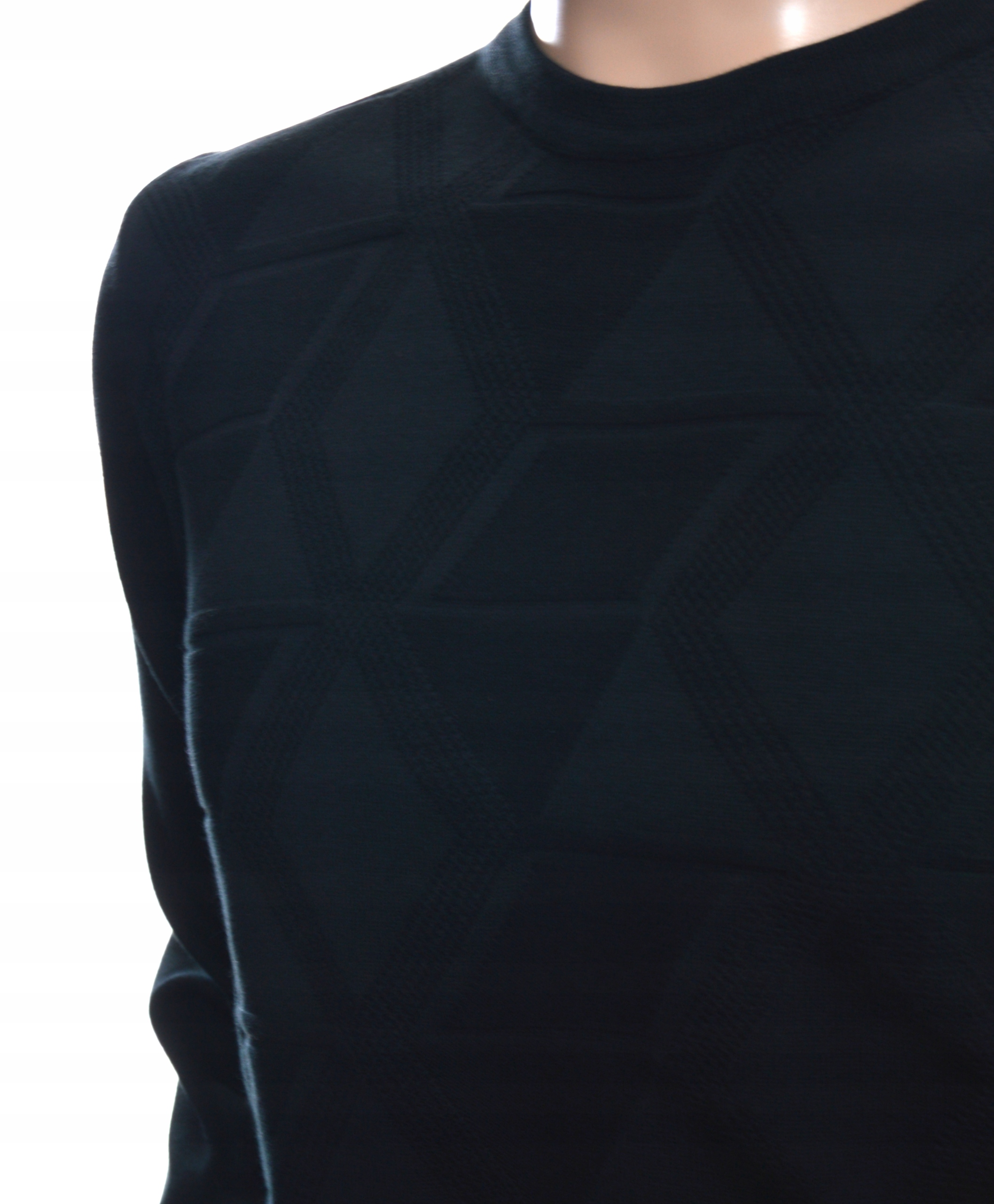 STROKERS klasyczny elegancki sweter męski z bawełny XXL 2XL czarny