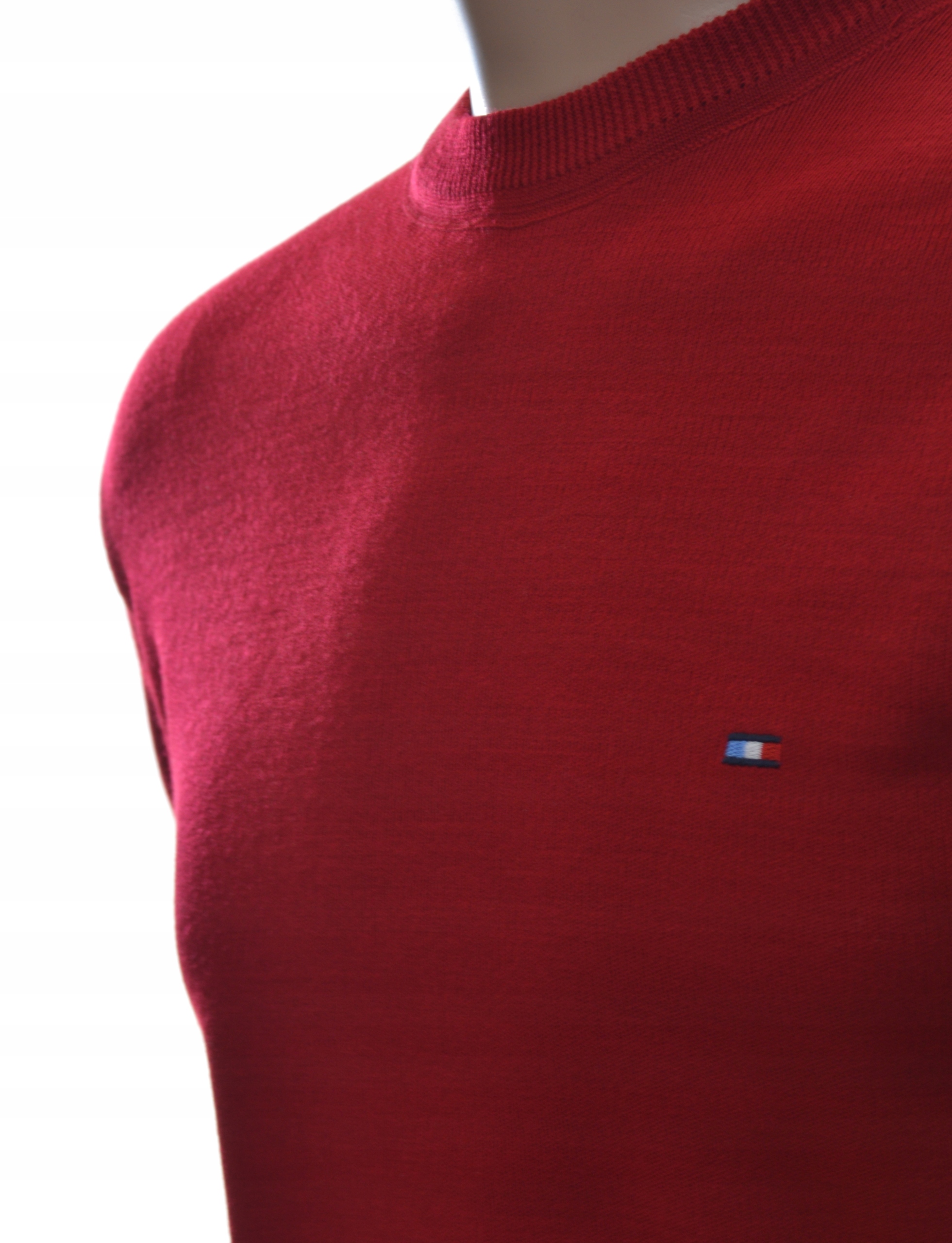 Sweter męski elegancki klasyczny ze znaczkiem XXL