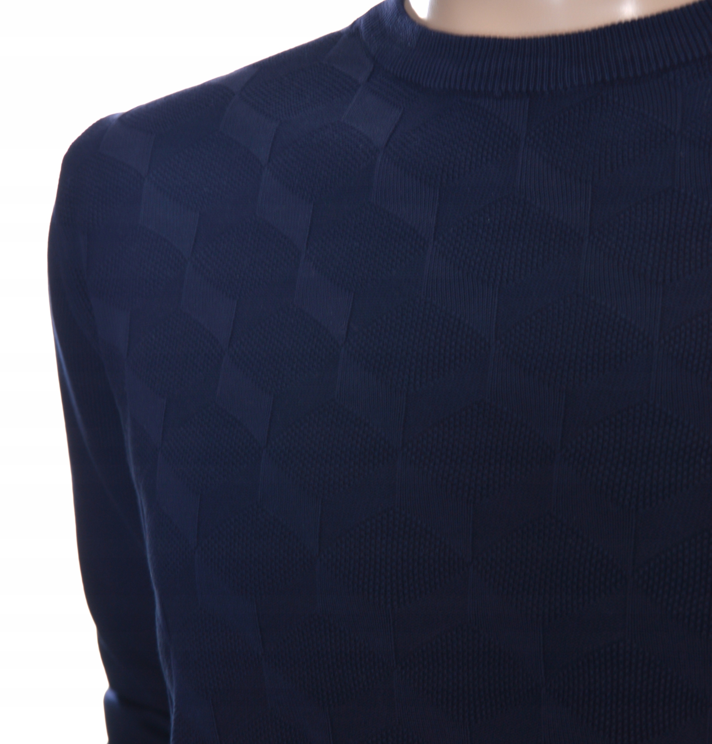 STROKERS klasyczny elegancki sweter męski bawełniany XL granatowy