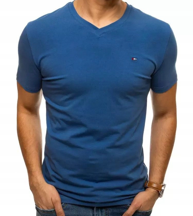 T-shirt męski bluzka koszulka basic męska szpic M