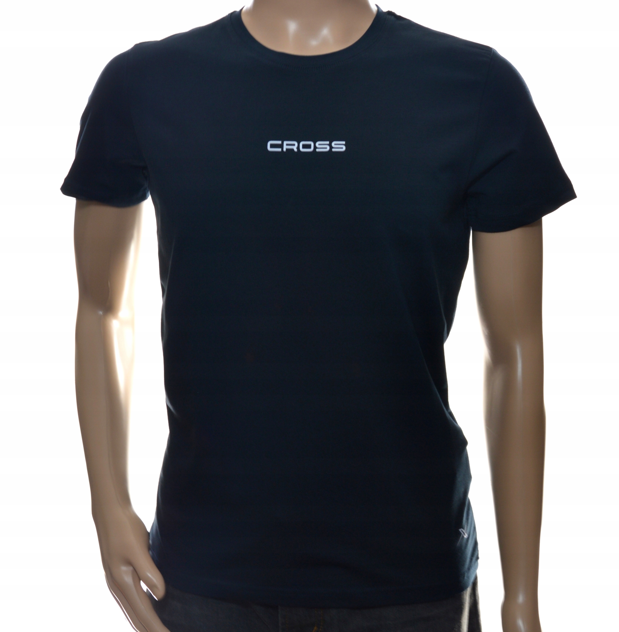 T-shirt męski gładki ze znaczkiem klasyczny L