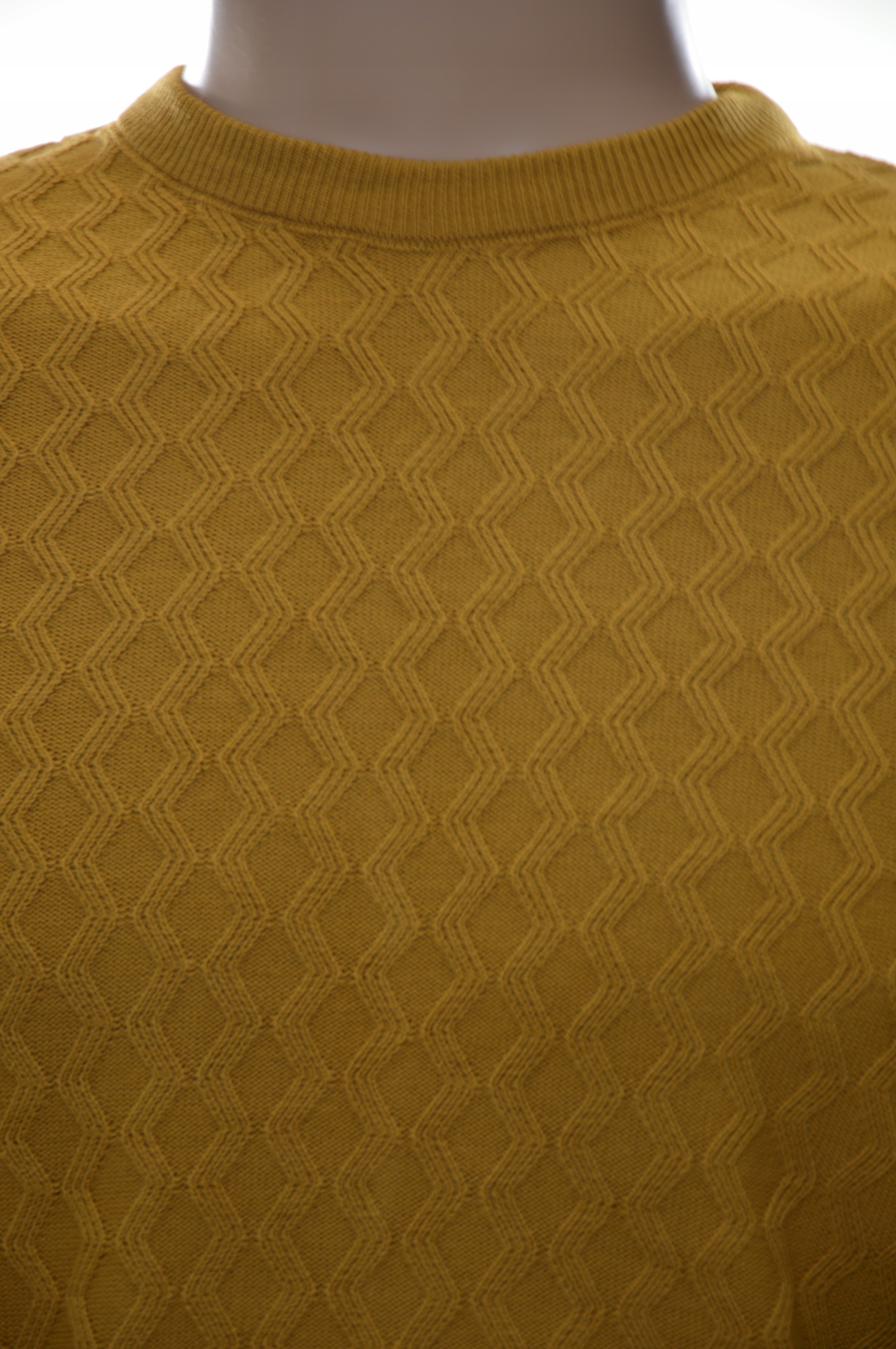 Sweter sweterek męski z kaszmirem 3XL musztarda