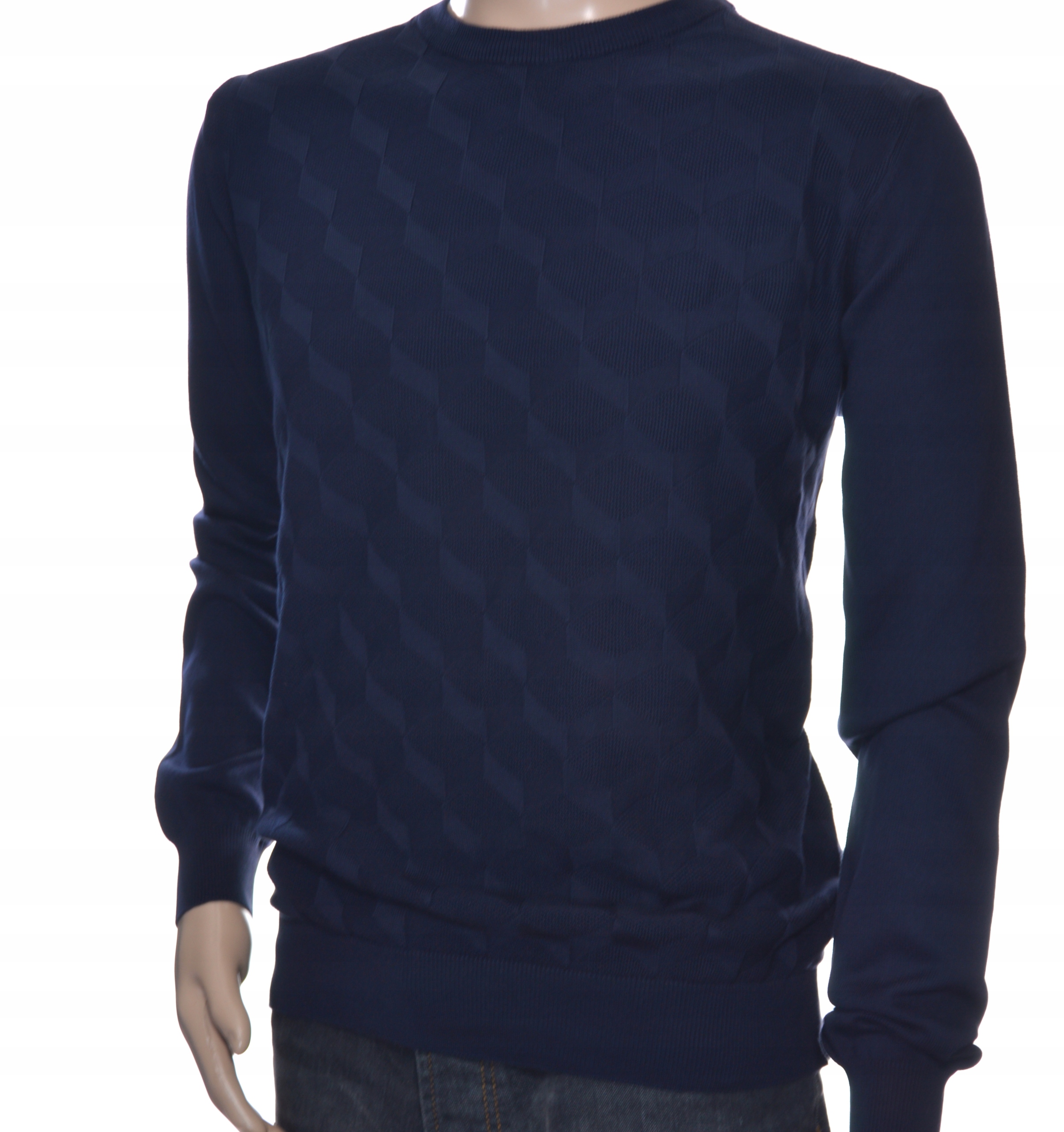 STROKERS klasyczny elegancki sweter męski bawełniany XL granatowy