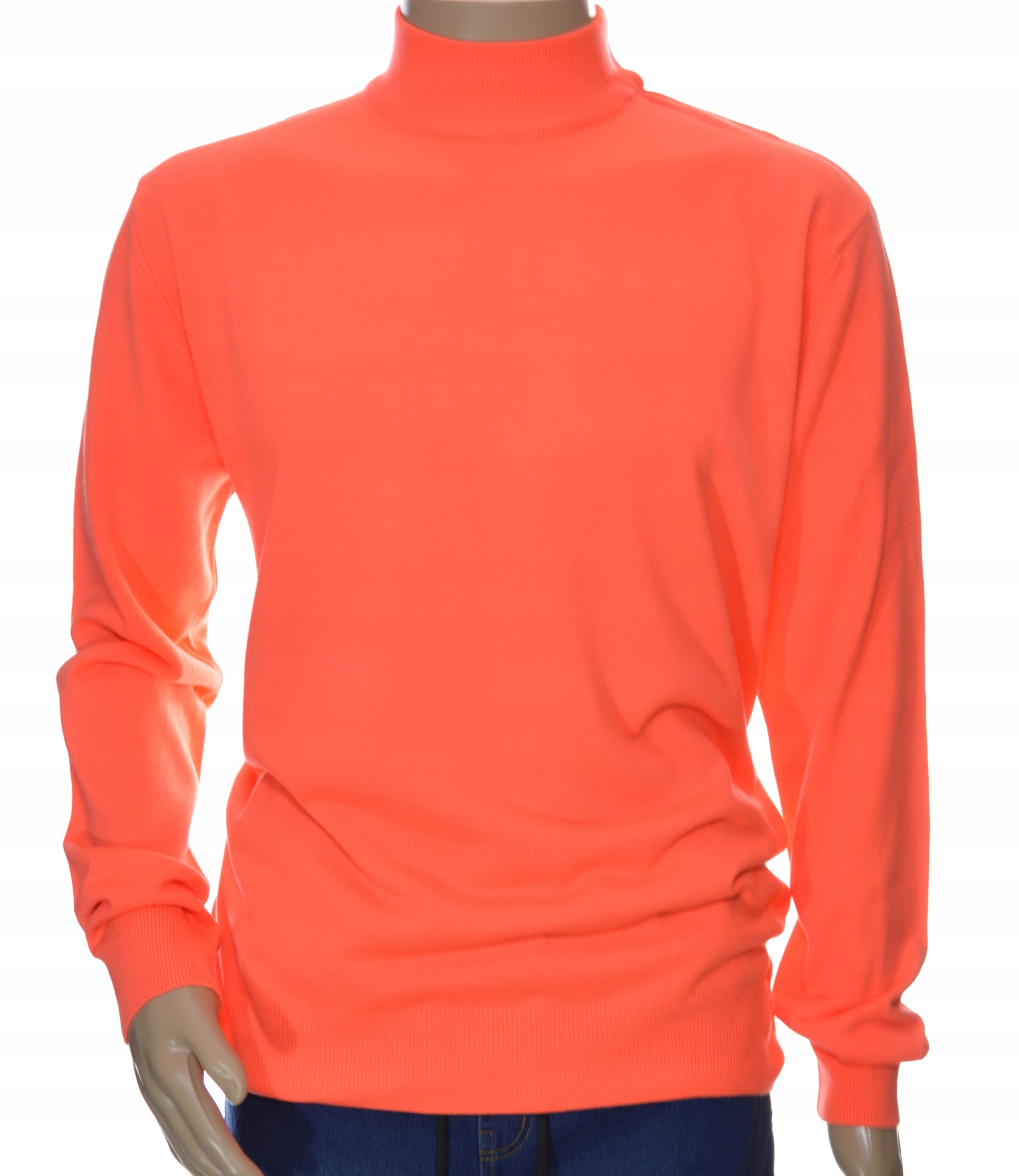 Sweter kaszmirowy półgolf męski z kaszmiru i wełny merynosów ze stójką XL