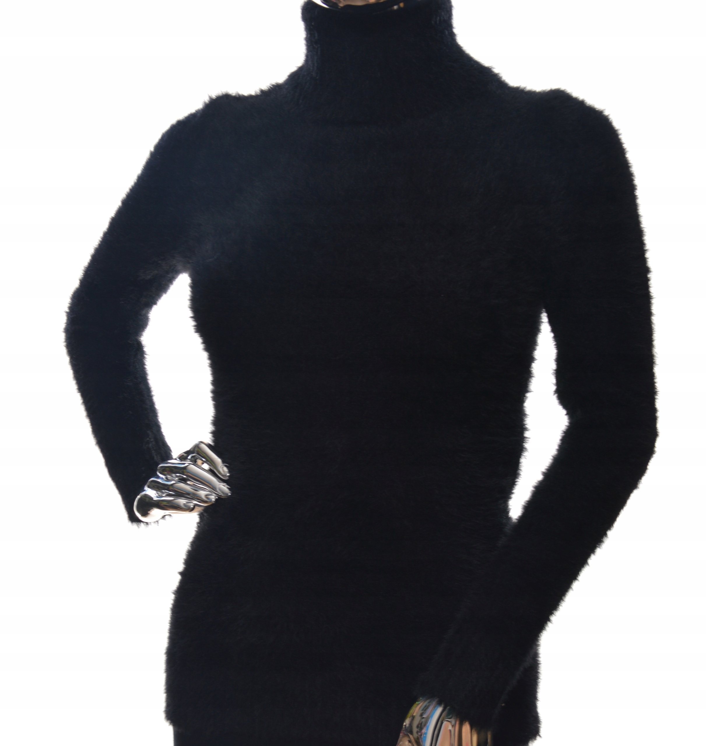 Damski sweter ALPAKA TOUCH z golfem golf UNI