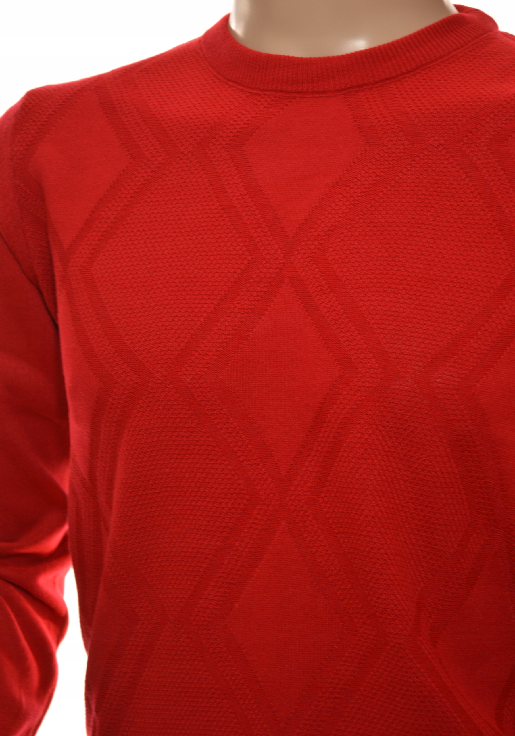 Sweter sweterek męski czerwony z kaszmirem 3XL